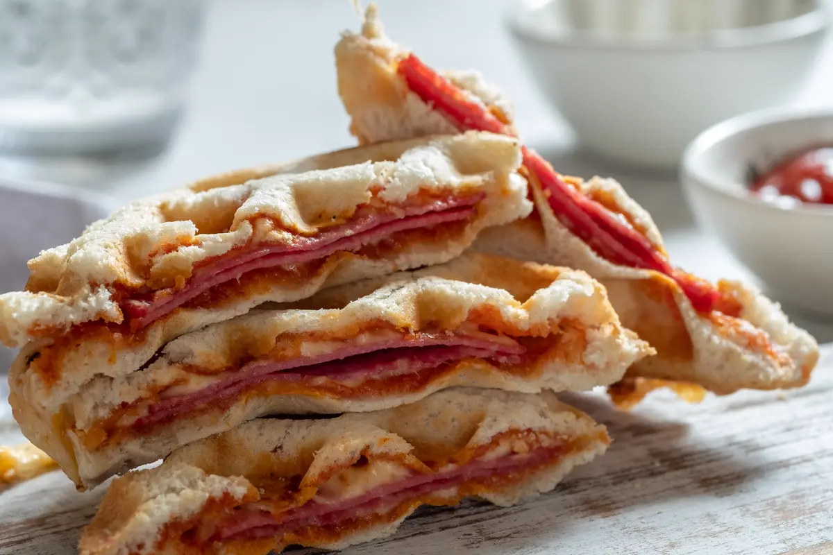 resep pizza waffle