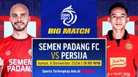 Link Siaran Langsung BRI Liga 1 Big Match: Semen Padang vs Persija di Vidio
