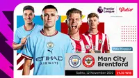 Link Live Streaming Liga Inggris di Vidio: Man City Vs Brentford