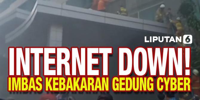 VIDEO: Layanan Internet Down, Dampak Kebakaran Gedung Cyber