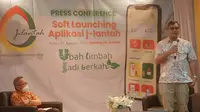 Suasana Press Conference Soft Launching Aplikasi J-lantah di Gedung LM System Indonesia, Jakarta Pusat, Sabtu, 27 Agustus 2022. (Foto: Elly Purnama)