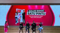 Smartren Business memperkenalkan solusi bisnis satu pintu untuk mendukung digitalisasi bisnis berbagai skala perusahaan dari UMKM hingga enterprise. (Liputan6.com/ Agustin Setyo W)