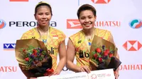 Ganda putri Indonesia, Greysia Polii/Apriyani Rahayu, menjadi runner up pada Malaysia Masters 2019, Minggu (20/1/2019). (PBSI)