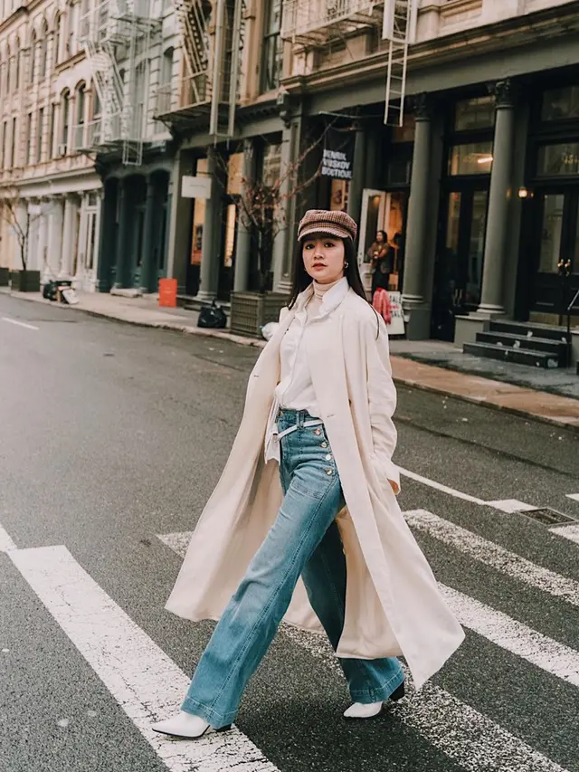 Momen liburan Febby Rastanty di New York