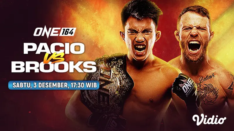 Link Live Streaming One Championship 164 Pacio Vs Brooks di Vidio, Sabtu 3 Desember