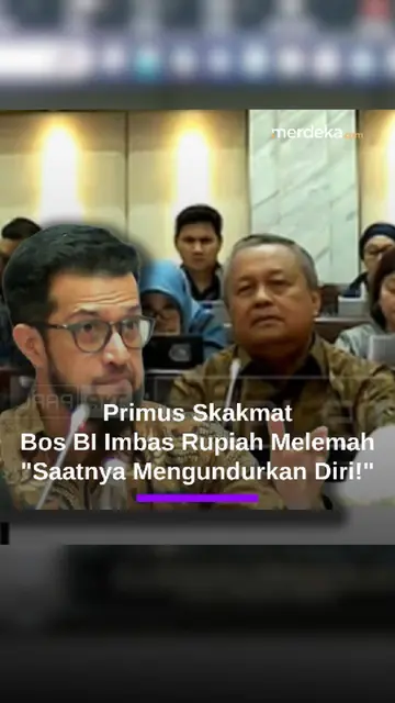 Primus Komisi XI PAN Skakmat Gubenur BI Imbas Rupiah Anjlok: Saatnya Mengundurkan Diri!