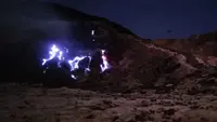 Api Biru Tiba-Tiba Muncul di Gunung Papandayan
