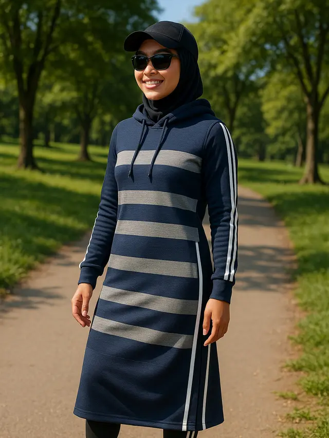 Model Gamis Midi untuk Liburan (Image by ChatGPT)