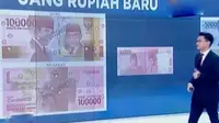 Peluncuran rupiah baru diresmikan langsung oleh Presiden Joko Widodo. Sementara sejumlah lukisan silih berganti hiasi mata uang Indonesia.