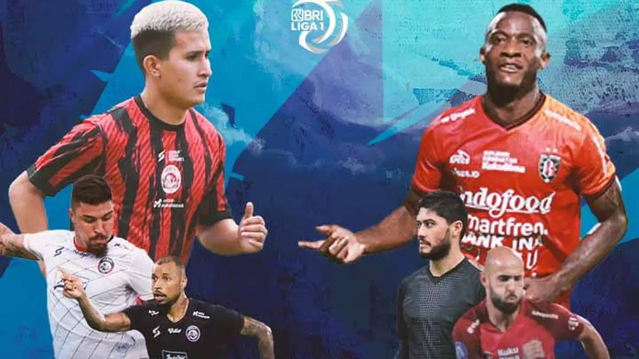 BRI Liga 1 - Duel Pemain Asing - Arema FC Vs Bali United