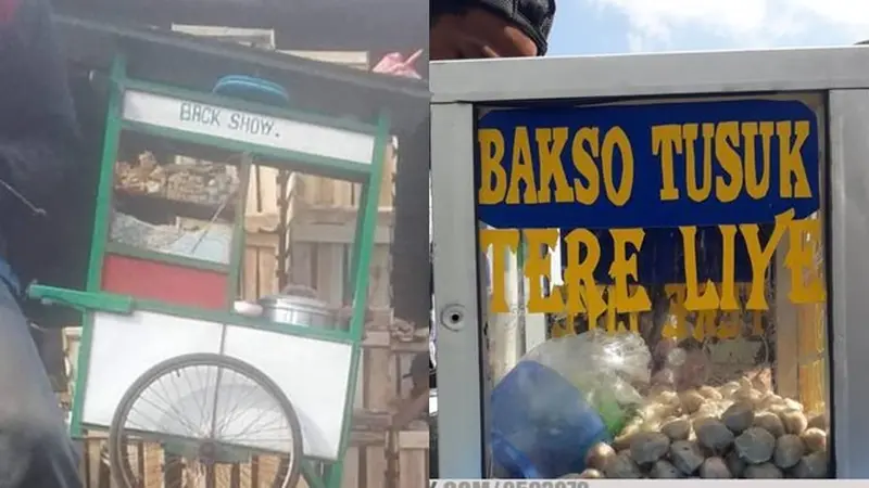 6 Tulisan Lucu di Gerobak Bakso Ini Bikin Pembeli Geleng Kepala