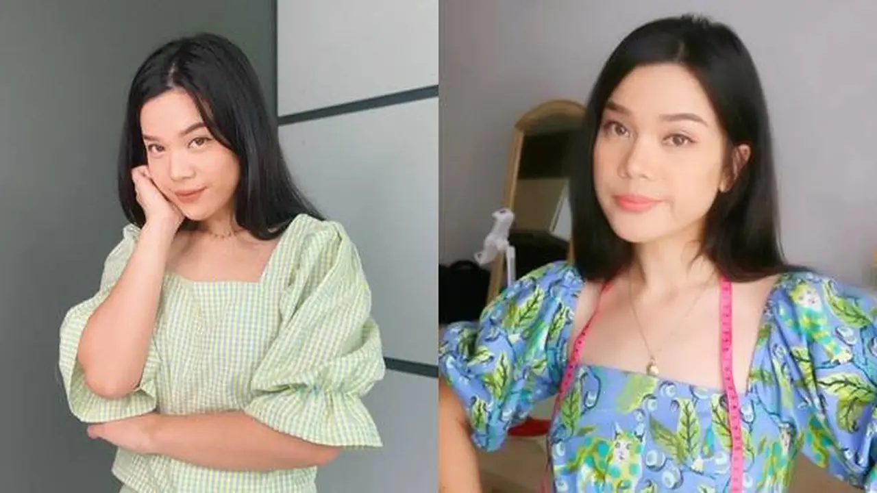 Hobi Menjahit, Ini 7 Potret Sinta Keong Racun dengan Baju Buatannya
