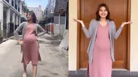 Potret baby bump Cesen di kehamilan keduanya (sumber: Instagram/ceseniy)