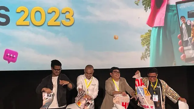 Indosat Ooredoo Hutchison menggelar kompetisi film pendek SOS 2023, mengajak anak-anak muda untuk setop hate speech di media sosial (Liputan6.com/ Agustin Setyo Wardani)