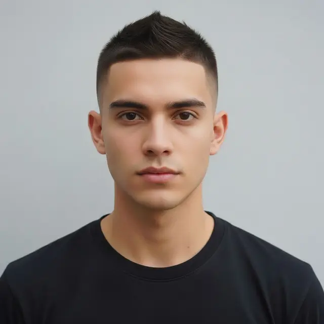 Model Rambut Pria Pendek Cepak (Image by Gemini AI)