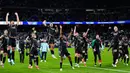 Kemenangan ini membuat Arsenal unggul atas Real Madrid dengan agregat 5-1 setelah di leg pertama menang 3-0. (AP Photo/Manu Fernandez)
