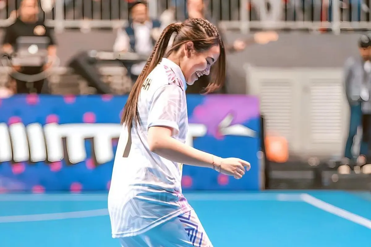 Aaliyah Massaid main futsal (Instagram/aaliyah.massaid)