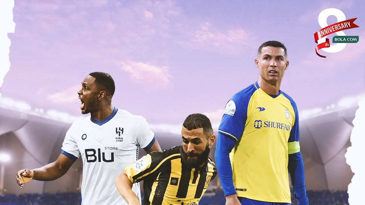 Ilustrasi - Odion Ighalo, Karim Benzema, Cristiano Ronaldo