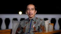 Presiden Joko Widodo (Jokowi) memberi pernyataan tentang impor beras di Istana Merdeka, Jakarta, Jumat (26/3/2021). (Biro Pers Sekretariat Presiden)