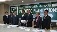 Rapat Umum Pemegang Saham PT Gozco Plantations Tbk, Kamis (15/6/2017). (Deny/Liputan6.com)