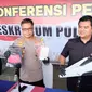 Konferensi pers penangkapan jambret di Polda Riau yang menewaskan korbannya. (Liputan6.com/M Syukur)