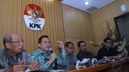 Pasal yang memberi peluang kepada anggota DPR memperoleh hak istimewa di hadapan hukum merupakan poin penting yang dibahas dalam pertemuan tersebut, Jakarta, Rabu (23/7/14) (Liputan6.com/ Miftahul Hayat)