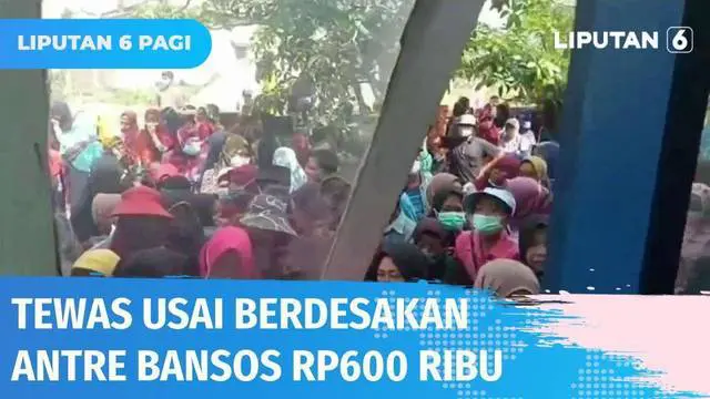 Seorang warga di Lampung meninggal dunia saat ikut berdesakan demi mendapat bantuan sembako sosial tunai. Diduga korban meninggal dunia karena penyakit darah tinggi yang dideritanya kambuh.