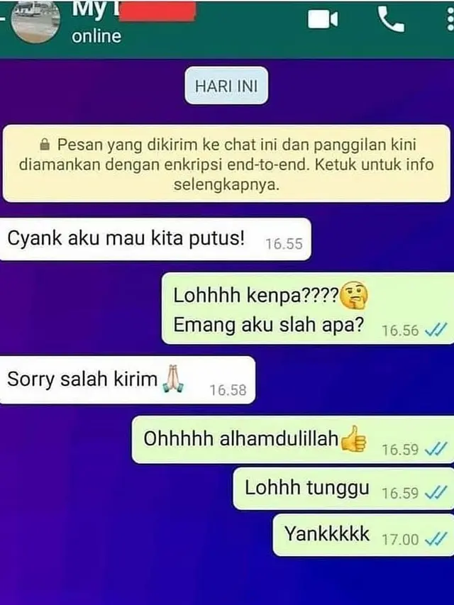 6 Chat Pacar Minta Putus Ini Alasannya Unik, Bikin Geregetan