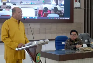 Bupati Langkat Syah Afadin. (Pemkab Langkat)
