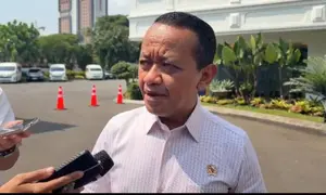 Menteri Energi dan Sumber Daya Mineral (ESDM) Bahlil Lahadalia di Istana Kepresidenan Jakarta, Senin (3/8/2026).
