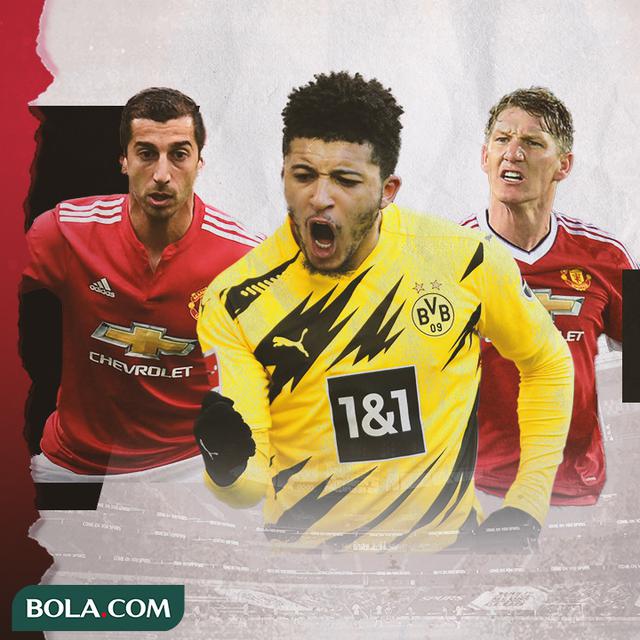 Jadon Sancho, Henrikh Mkhitaryan dan Bastian Schweinsteiger