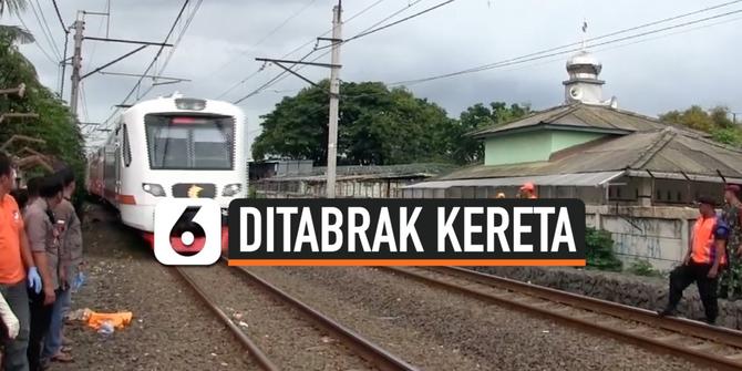 VIDEO: Kakek Tewas Tertabrak Kereta di Jakarta Barat
