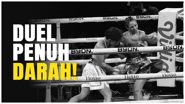 Berita Video, momen Felmy Sumaehe kalahkan petinju Australia (Shanell Dargan) di Byon Combat Showbiz Vol.4 pada Sabtu (30/11/2024)
