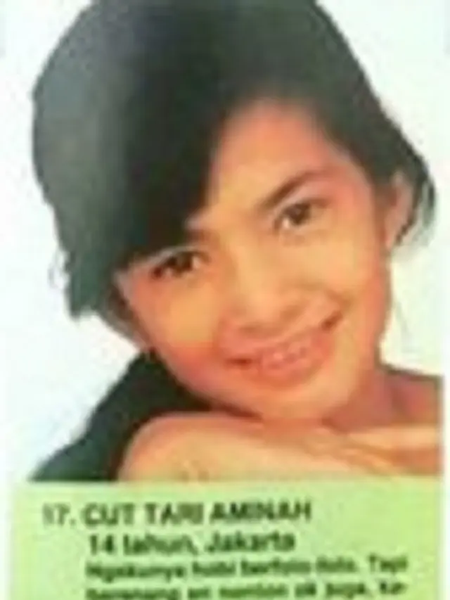 6 Foto Masa Remaja Cut Tari, Berprestasi Jadi Gadis Sampul 1991