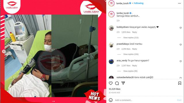 Doddy Sudrajat tengah terbaring lemah di rumah sakit