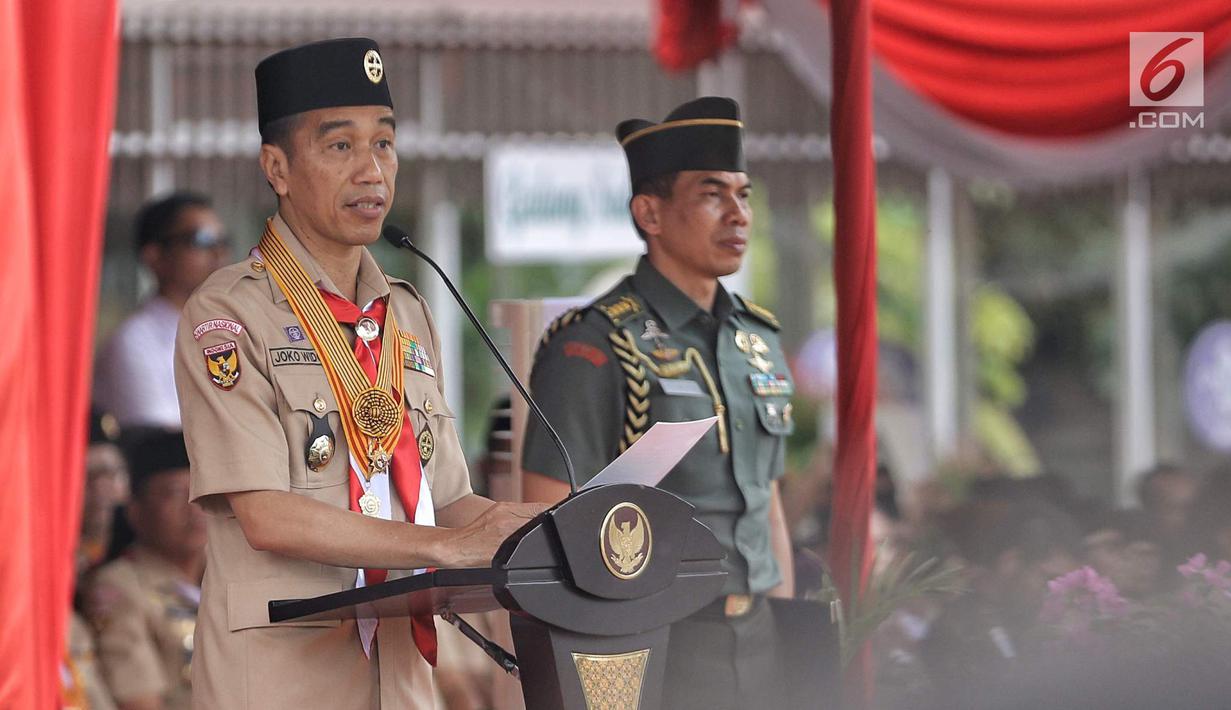 Foto Presiden Jokowi Hadiri Perayaan Hut Ke 57 Pramuka News