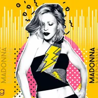 Penyanyi 90an: Madonna (Desain: Muhammad Iqbal Nurfajri/Bintang.com)