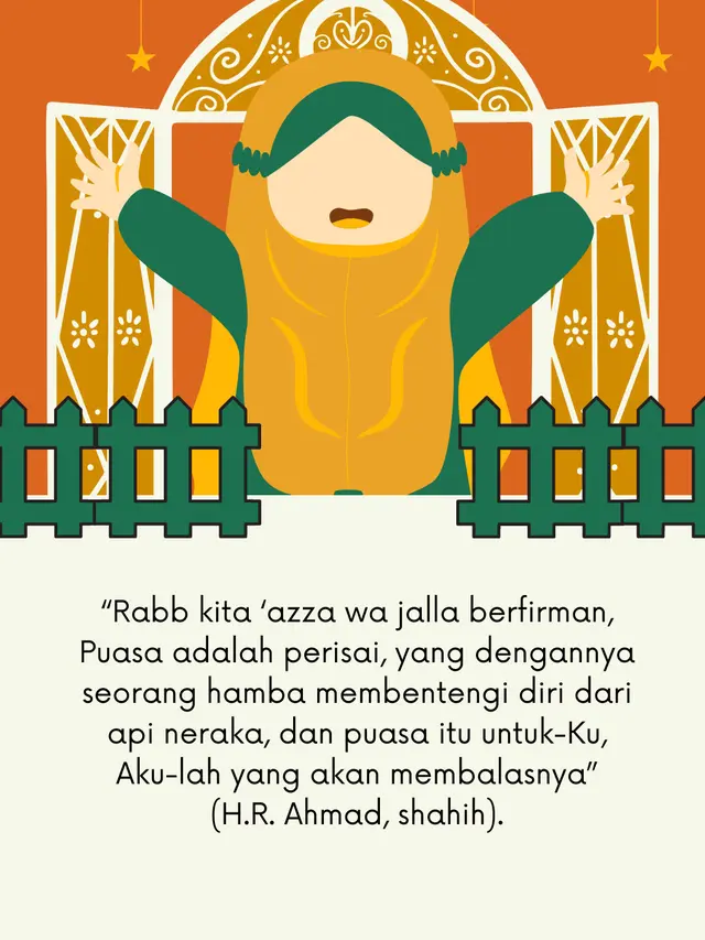 Wallpaper Islami dengan Kutipan Hadis