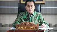 Kepala Badan Litbang Kemendagri, Agus Fatoni saat menjadi pembicara virtual pada acara Kebijakan Umum Indeks Inovasi Daerah 2021 dan Hasil Inovasi Kabupaten Sidoarjo Tahun 2020, Selasa 13 Juli 2021.