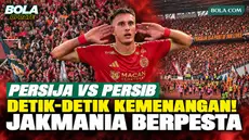 Detik-detik akhir kemenangan dramatis Persija Jakarta atas Persib Bandung di Stadion Utama Gelora Bung Karno, Jakarta. Macan Kemayoran sukses menang 2-1 dalam laga sengit BRI Super League 2026/2027. Begitu peluit panjang dibunyikan, para pemain Pers...
