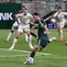Gelandang Real Madrid, Bernardo Silva, melewati pertahanan Ferencvaros dalam laga pramusim di Budapest, Hungaria, Sabtu (8/8/2026). Madrid terus mematangkan persiapan jelang musim baru. (Attila Kisbenedek/AFP)