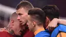 5. AS Roma - Lolos ke babak perempat final setelah menang agresivitas gol tandang setelah agregat 2-2 melawan Shakhtar Donetsk. (AFP/Filippo Monteforte)