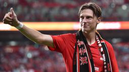 Kasper Junker datang ke Negeri Sakura pada 2021 lalu, bergabung dengan Urawa Red Diamonds di Meiji Yasuda J1 League. (AFP/Kazuhiro Nogi)