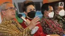 Ketua Tim Pelaksana KPPIP Wahyu Utomo saat berdiskusi dalam acara Media Gathering bertajuk "Akselerasi Pelaksanaan PSN Untuk Mendukung Pertumbuhan Ekonomi Nasional Pasca Pandemi”, Rabu (15/12/2021). Investasi pembangunan PSN memiliki manfaat terhadap pengembangan wilayah. (Liputan6.com/HO/Ading)