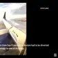 Pesawat United Airlines mendarat darurat karena kerusakan pada sayap (Associated Press/Youtube).