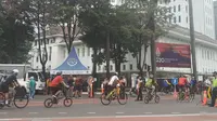 Masyarakat sangat antusias mengikuti car free day atau CFD di Jakarta. (Liputan6.com/Winda Nelfira)