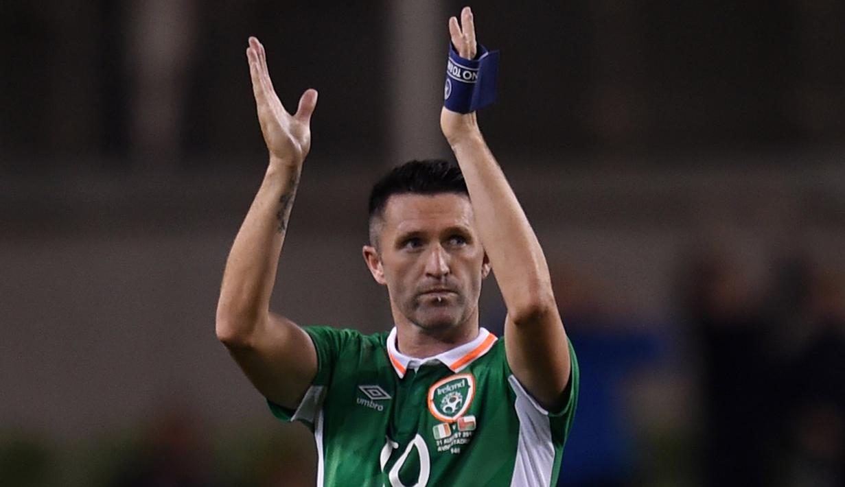 Selama berkostum Republik Irlandia, Keane telah tampil dalam 146 pertandingan dan mencetak 68 gol. (Reuters/Clodagh Kilcoyne)
