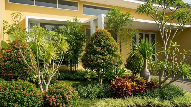 Halaman rumah warna Kuning Mustard Lembut (Gemini AI)