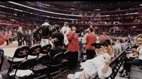 Agnez Mo Nonton Pertandingan NBA (Instagram)