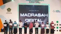 Anugerah inovasi madrasah digital Tahun 2021 di Surabaya, Senin (3/1/2022).